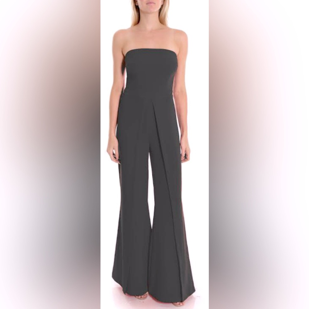 NWT Likely Trista Strapless flared leg jumpsuit size 8